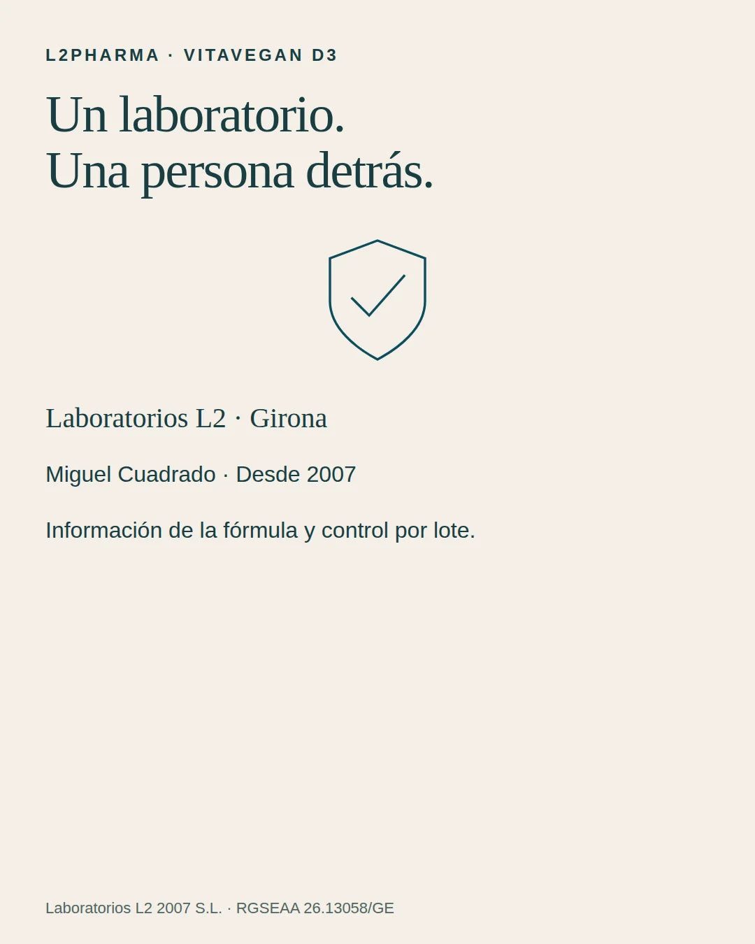 Un laboratorio detrás. 