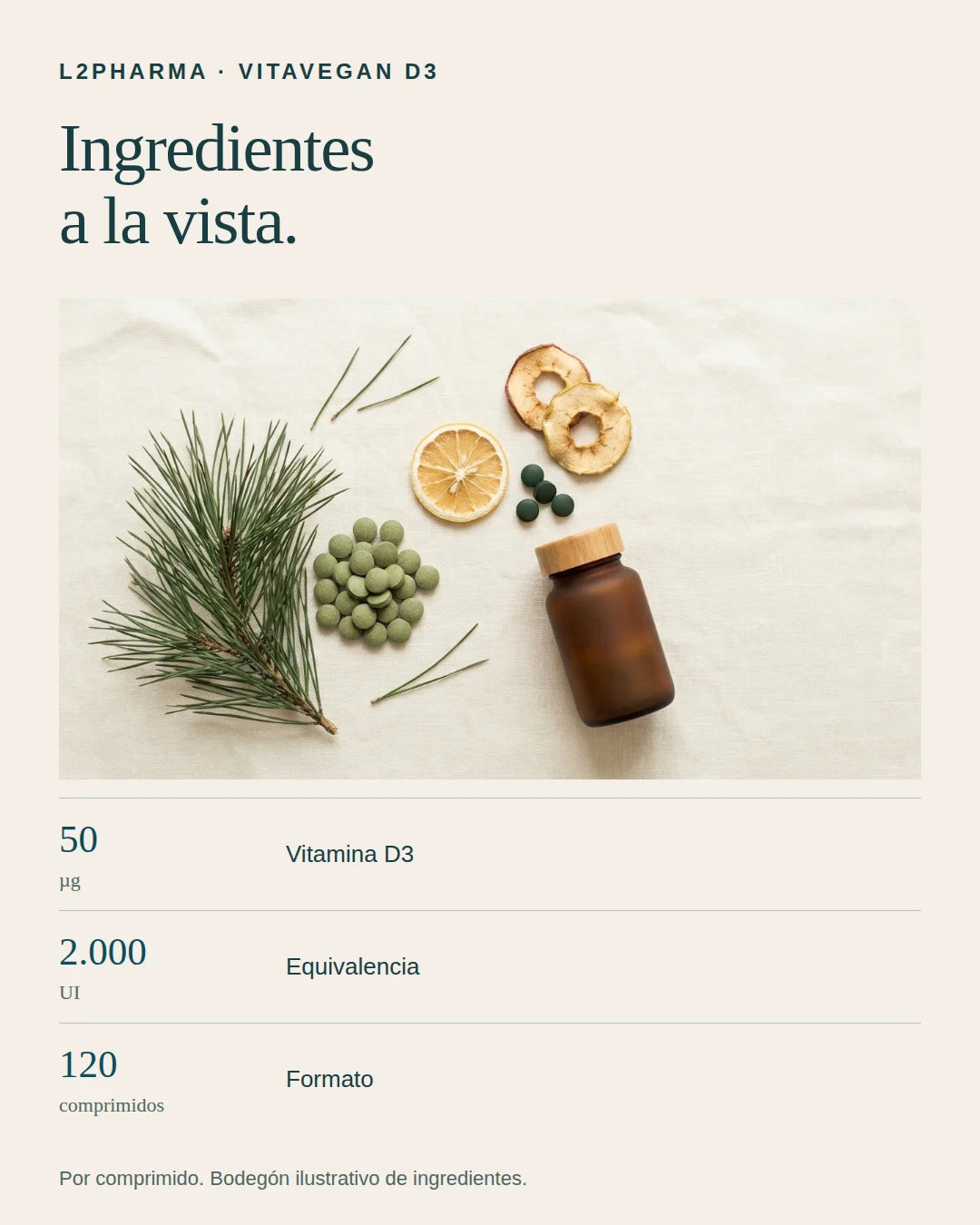 Ingredientes a la vista. 