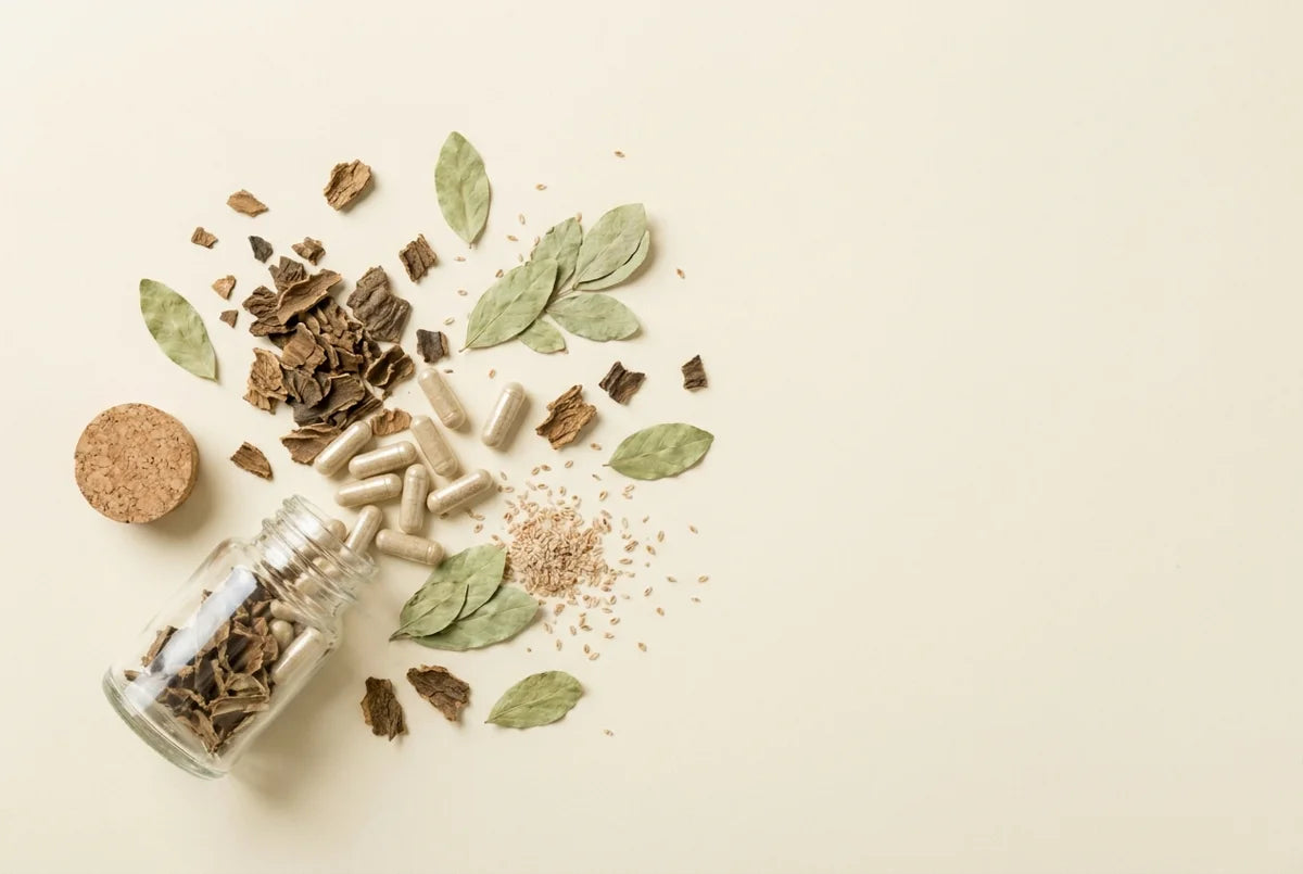 Bodegón ilustrativo de ingredientes de Laxanés