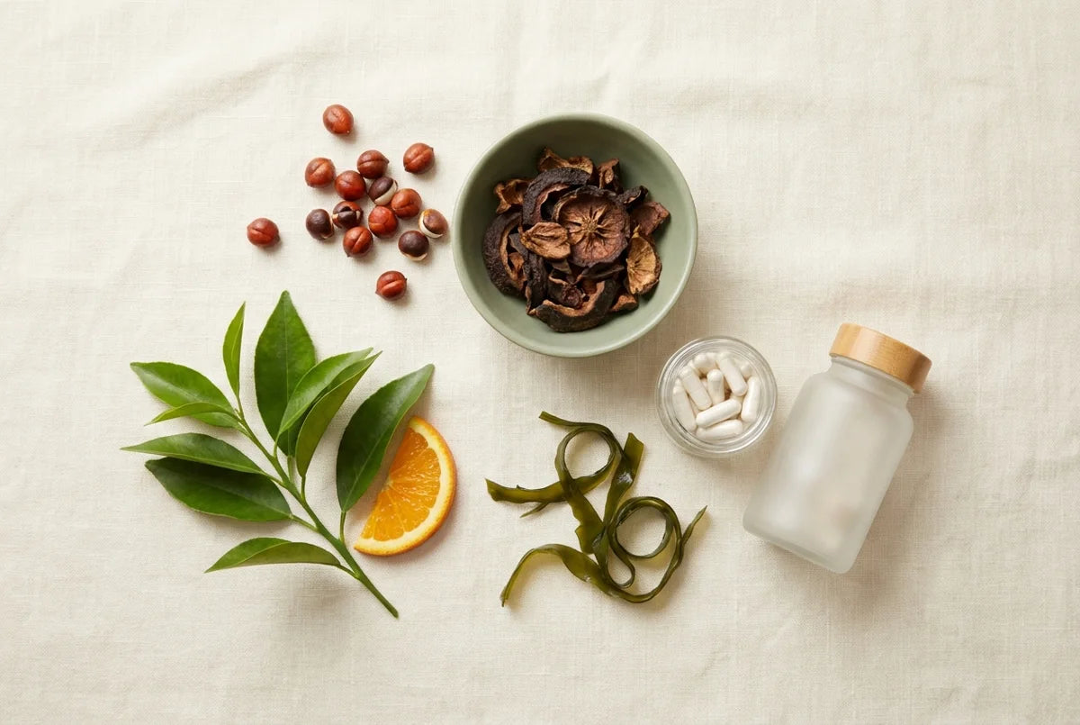 Bodegón ilustrativo de ingredientes de Termoplús